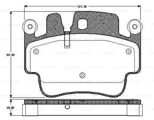 Brake Pad Set, disc brake (0 986 TB2 854)