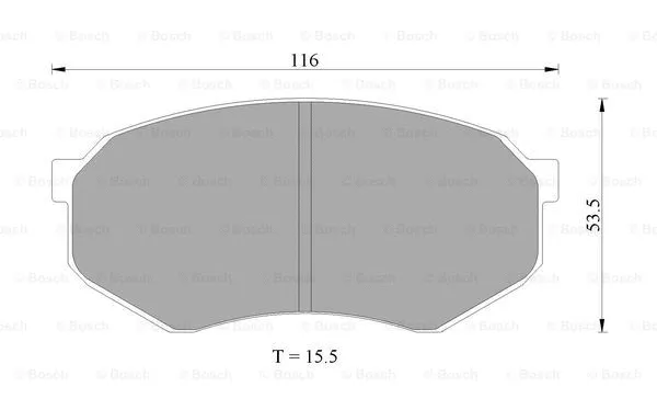 Brake Pad Set, disc brake (0 986 AB2 037)