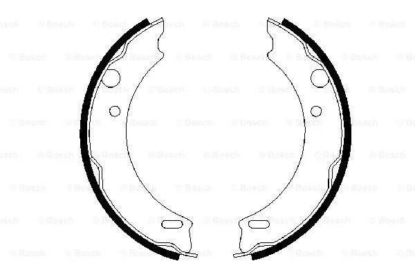 Brake Shoe Set, parking brake (0 986 487 412)