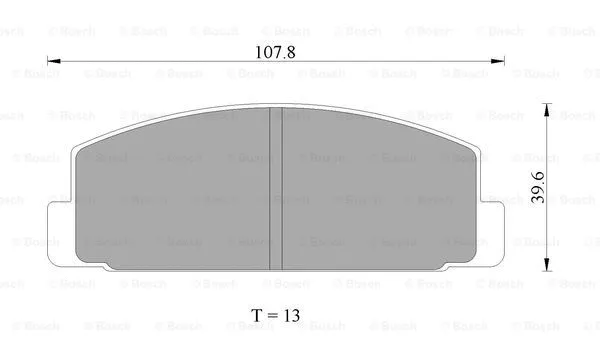 Brake Pad Set, disc brake (0 986 AB2 009)