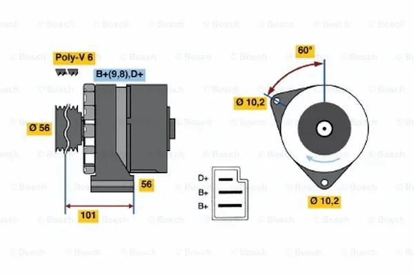 Alternator (0 120 489 332)