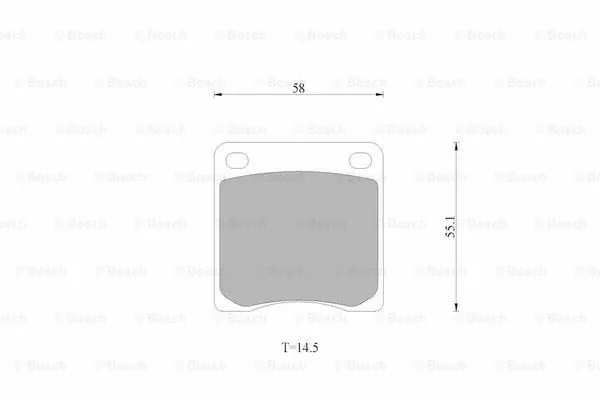 Brake Pad Set, disc brake (0 986 AB9 237)