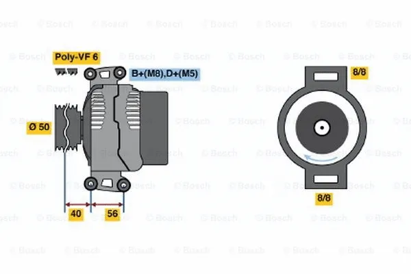 Alternator (0 123 510 082)