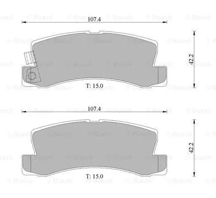 Brake Pad Set, disc brake (0 986 505 075)