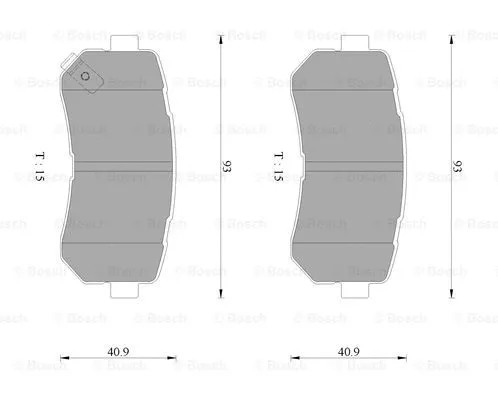 Brake Pad Set, disc brake (0 986 AB3 099)