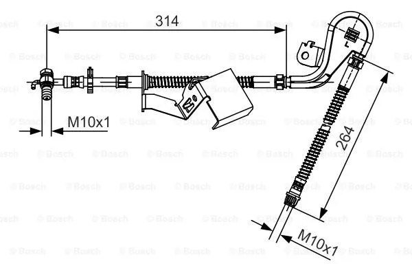 Brake Hose (1 987 481 470)