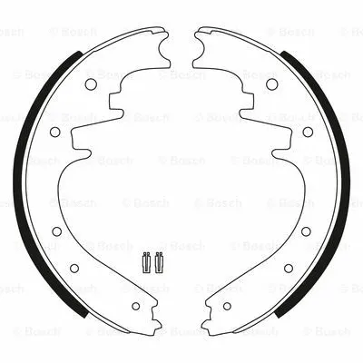 Brake Shoe Set (0 986 BB3 513)