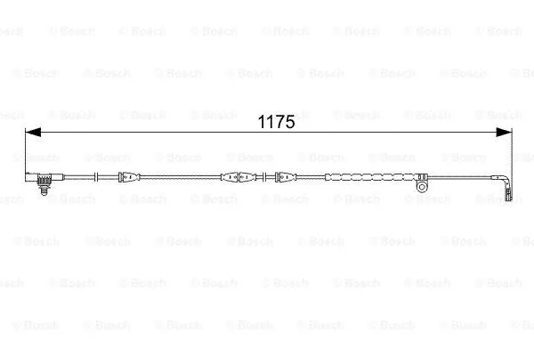 Warning Contact, brake pad wear (1 987 473 032)