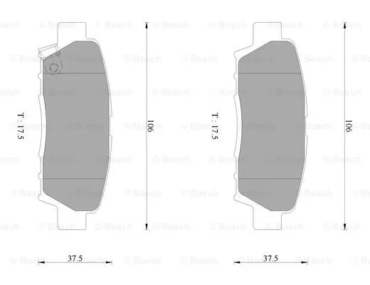 Brake Pad Set, disc brake (0 986 AB2 246)