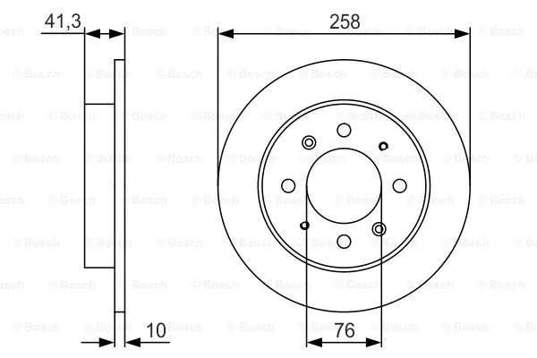 Brake Disc (0 986 479 S57)