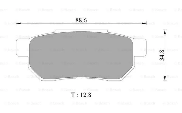 Brake Pad Set, disc brake (0 986 505 374)