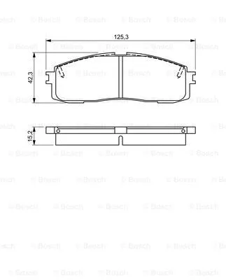 Brake Pad Set, disc brake (0 986 495 330)