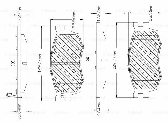 Brake Pad Set, disc brake (F 03B 150 160)