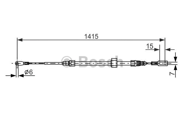 Cable Pull, parking brake (1 987 477 856)