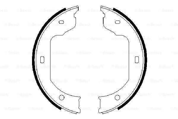 Brake Shoe Set, parking brake