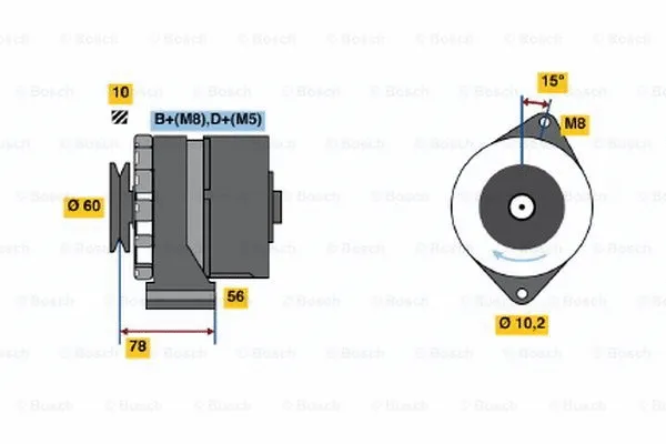 Alternator (0 986 034 520)