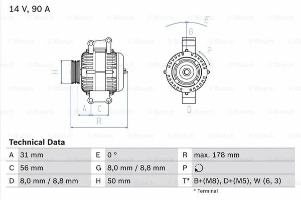 Alternator (0 986 042 520)