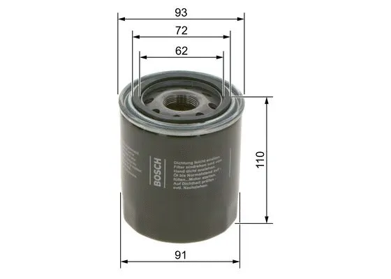Oil Filter (0 986 4B7 044)