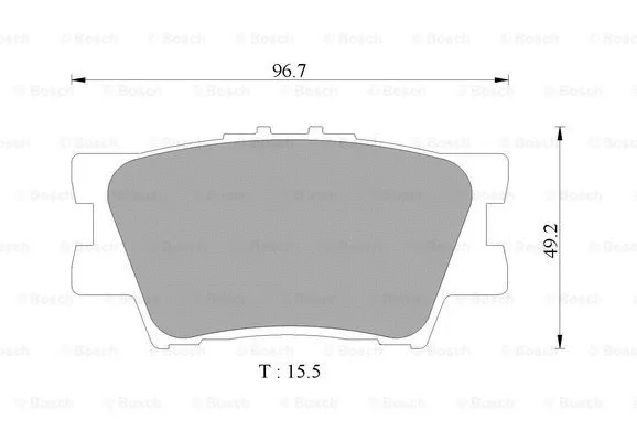 Brake Pad Set, disc brake (0 986 AB9 362)