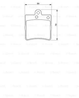 Brake Pad Set, disc brake (0 986 424 519)
