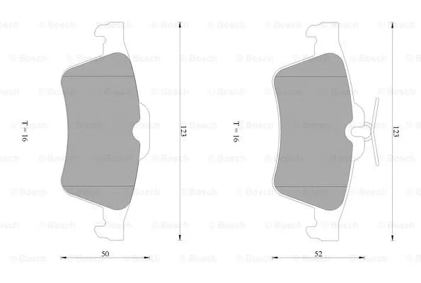Brake Pad Set, disc brake (0 986 AB1 445)