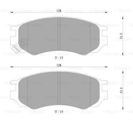 Brake Pad Set, disc brake (0 986 AB9 068)