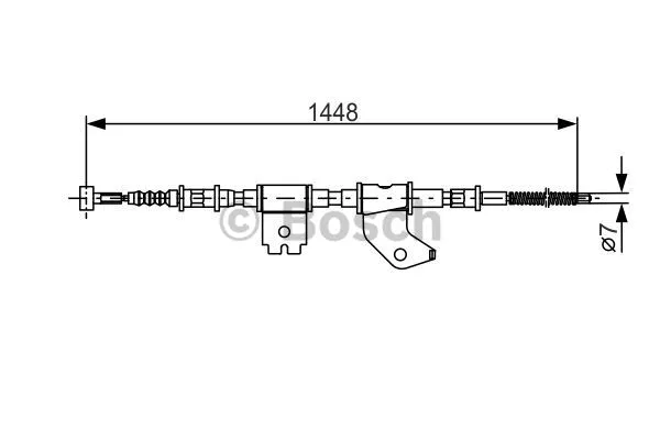 Cable Pull, parking brake (1 987 477 402)