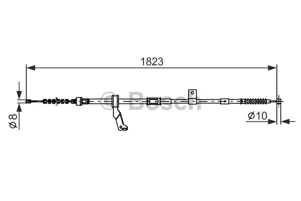 Cable Pull, parking brake (1 987 482 297)