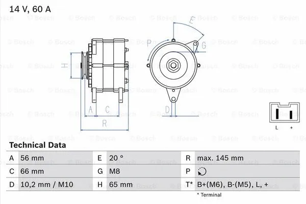 Alternator (0 986 037 321)