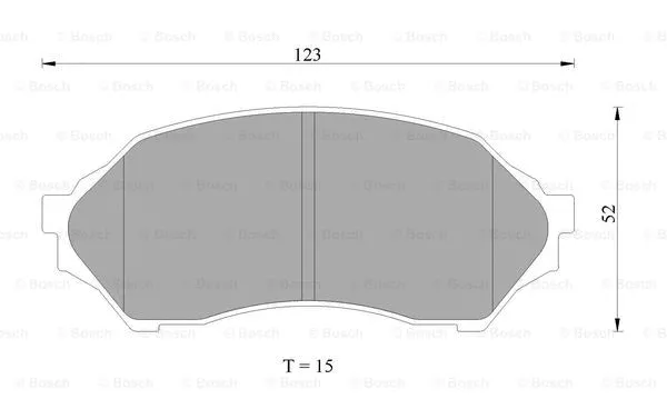 Brake Pad Set, disc brake (0 986 AB2 653)