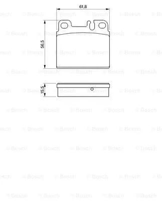 Brake Pad Set, disc brake (0 986 424 051)