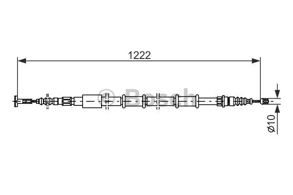 Cable Pull, parking brake (1 987 477 555)