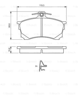 Brake Pad Set, disc brake
