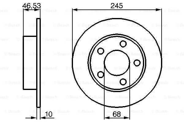 Brake Disc (0 986 478 315)