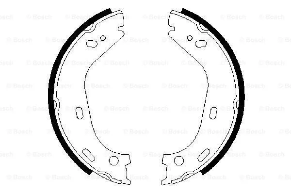 Brake Shoe Set, parking brake (0 986 487 126)