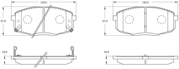 Brake Pad Set, disc brake (0 986 BB0 772)