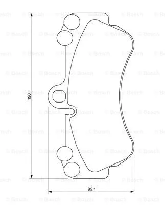 Brake Pad Set, disc brake (0 986 424 740)