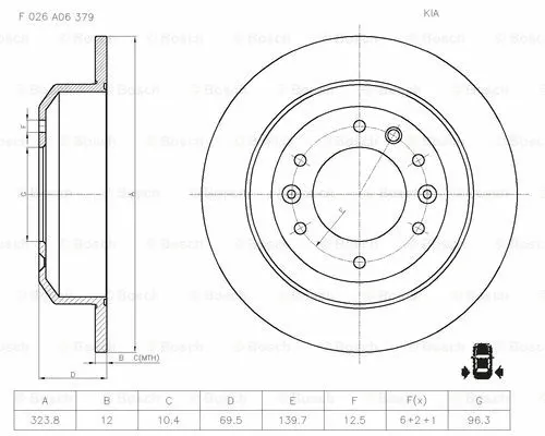 Brake Disc (F 026 A06 379)