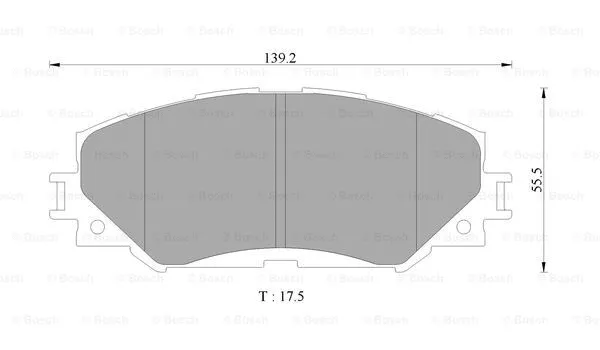Brake Pad Set, disc brake (0 986 AB9 361)