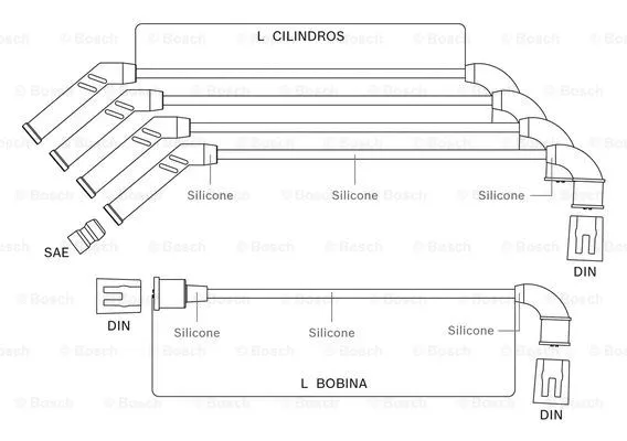 Ignition Cable Kit (F 000 99C 116)