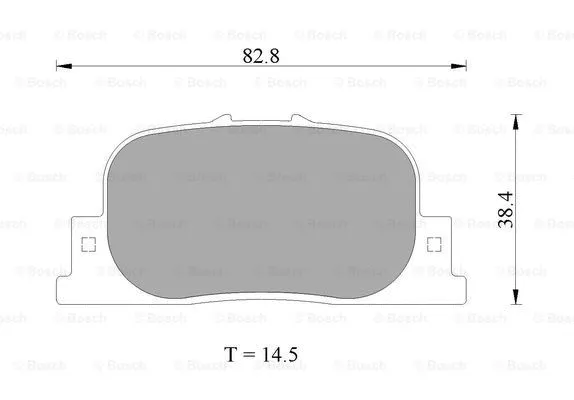 Brake Pad Set, disc brake (0 986 AB2 654)