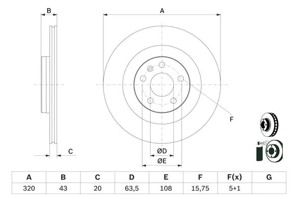 Brake Disc (0 986 479 E87)