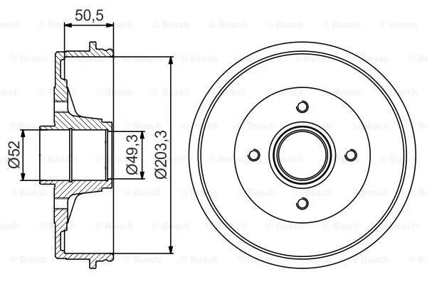Brake Drum (0 986 477 170)