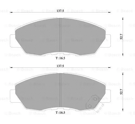 Brake Pad Set, disc brake (0 986 505 627)
