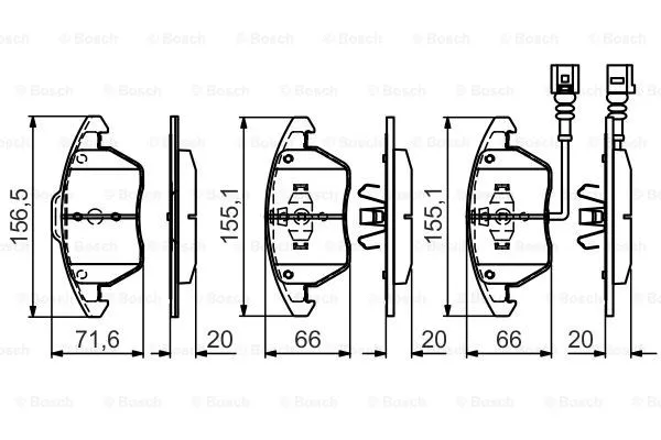 Brake Pad Set, disc brake (0 986 495 432)
