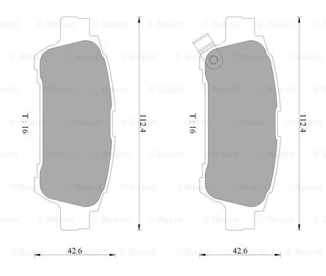 Brake Pad Set, disc brake (0 986 AB2 673)