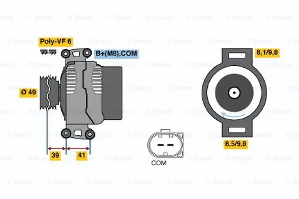 Alternator (0 121 715 012)