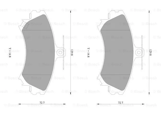 Brake Pad Set, disc brake (0 986 AB1 054)