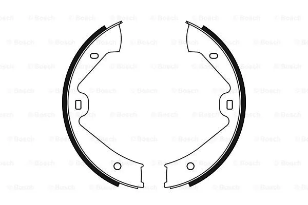 Brake Shoe Set, parking brake (0 986 487 755)