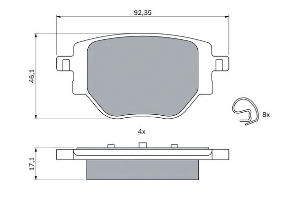 Brake Pad Set, disc brake